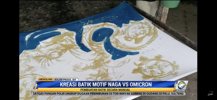 Kreasi Baru Motif Batik Naga Vs Omicron