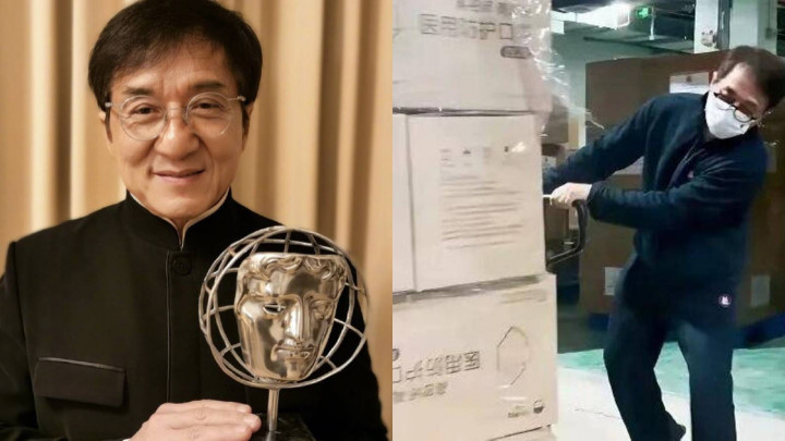 Kasus Covid-19 di Hongkong Melonjak, Jackie Chan Sumbang 1 Juta Masker