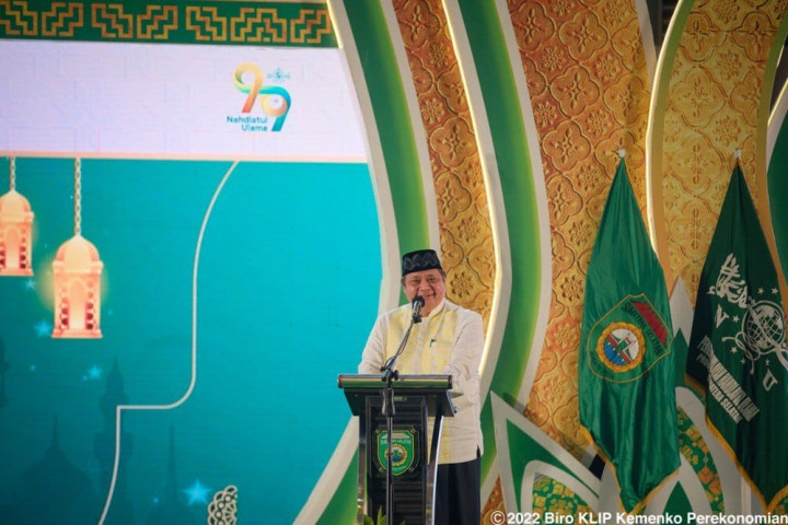 Menko Airlangga Sebut NU Punya Peran Penting dan Strategis Bagi Bangsa Indonesia