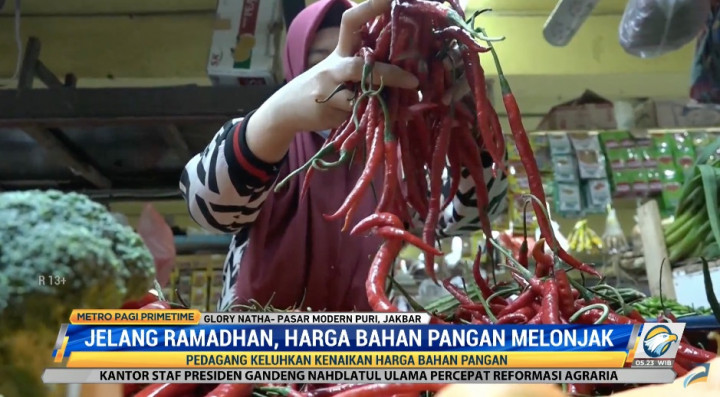 Harga Pangan Terus Naik 3 Pekan Jelang Ramadan