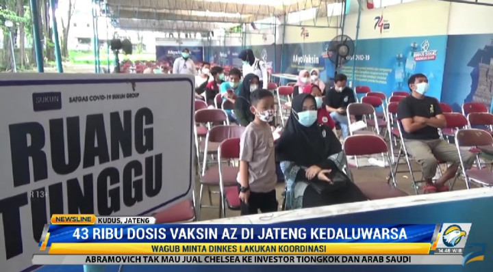 43 Ribu Vaksin AstraZeneca di Kudus Kedaluwarsa