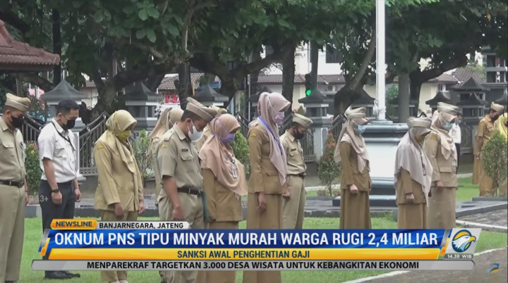 Gaji PNS Terduga Penipu Penjualan Minyak Goreng Murah Disetop