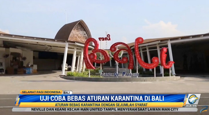 Bali Uji Coba Aturan Bebas Karantina