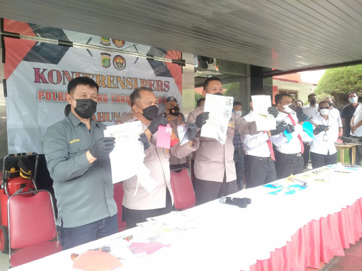 Polres Metro Tangerang Kota Ungkap Peredaran Puluhan STNK Palsu