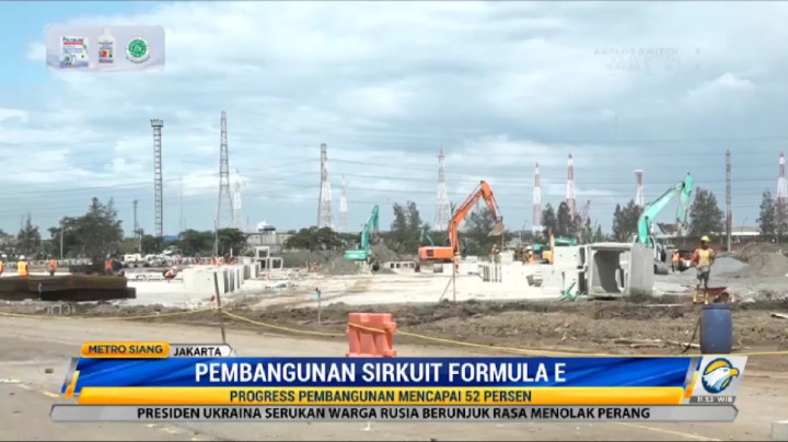 Sirkuit Formula E di Ancol Sudah Rampung 52%