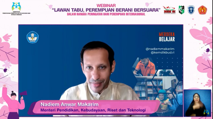 Nadiem: Harapan Saya Perempuan Merdeka dari Kekerasan Seksual