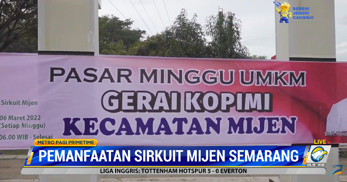 Sirkuit Mijen Semarang Dimanfaatkan Jadi Pasar Minggu UMKM