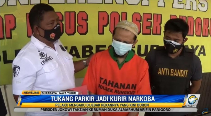 Polisi Tangkap Tukang Parkir Jadi Kurir Narkoba