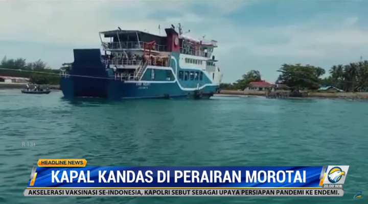 Kapal Kandas di Perairan Morotai, 254 Penumpang Berhasil Dievakuasi