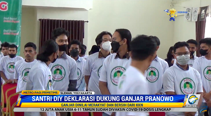 Kelompok Pelajar di DIY Dukung Ganjar Maju Capres 2024
