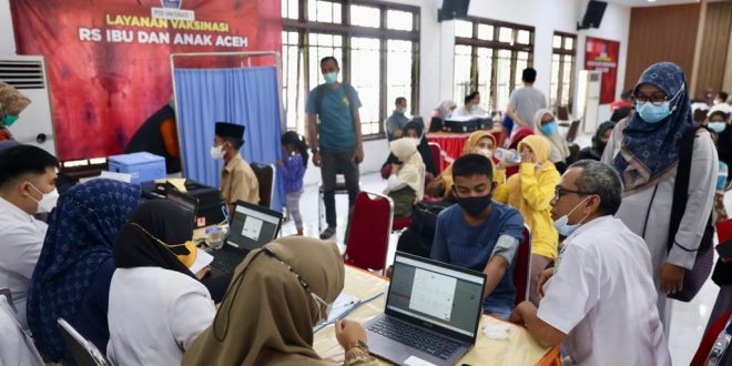 Vaksinasi Massal Pemerintah Aceh Sudah Sasar 97.682 Orang