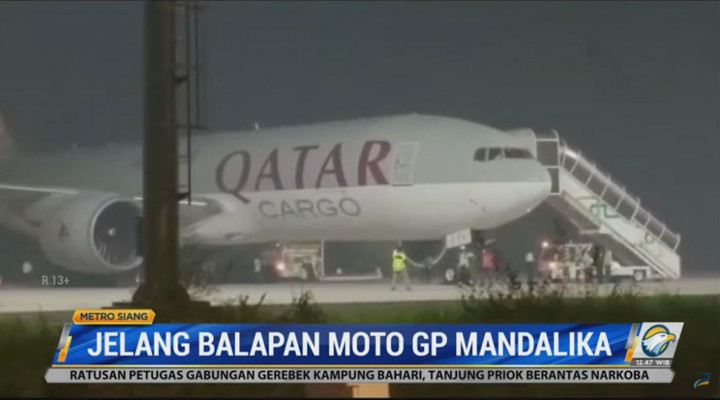 Logistik MotoGP Mulai Berdatangan Jelang Balapan di Sirkuit Mandalika