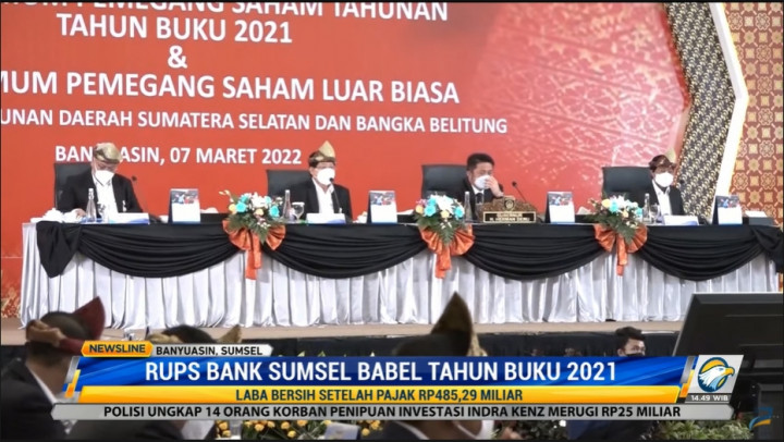 RUPS Bank Sumsel Babel Tahun Buku 2021