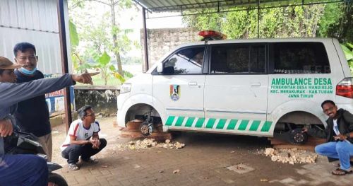 Polisi Tangkap Bocil Pencuri Ban Ambulans di Tuban