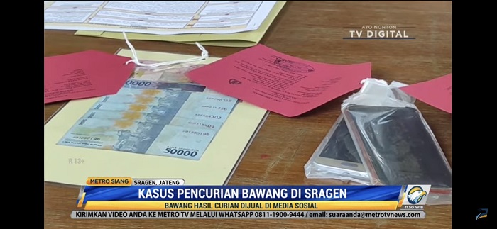 Curi Bawang Demi Usaha Jual Beli HP