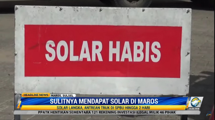 Solar Langka di Maros, Sektor Logistik Jadi Terganggu