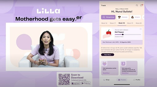 Lilla hadir dengan ultimate mom app pertama dengan 2-in-1 feature di Indonesia yang dilengkapi dengan fitur andalan untuk membantu dan mempermudah peran ibu di segala kondisi apa pun, kapan pun dan dimana pun. (Foto: Dok. Lilla)