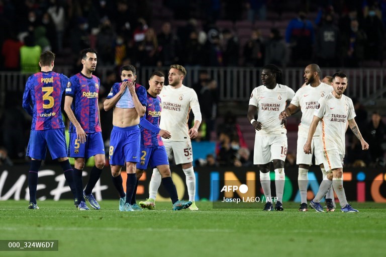 Laga Barca vs Galaysaray berakhir 0-0-Foto AFP