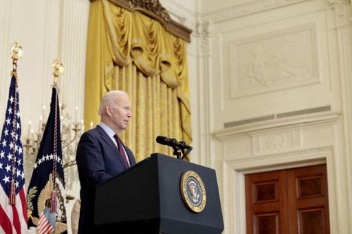 Presiden Joe Biden curigai Rusia gunakan senjata kimia di Ukraina. Foto: AFP