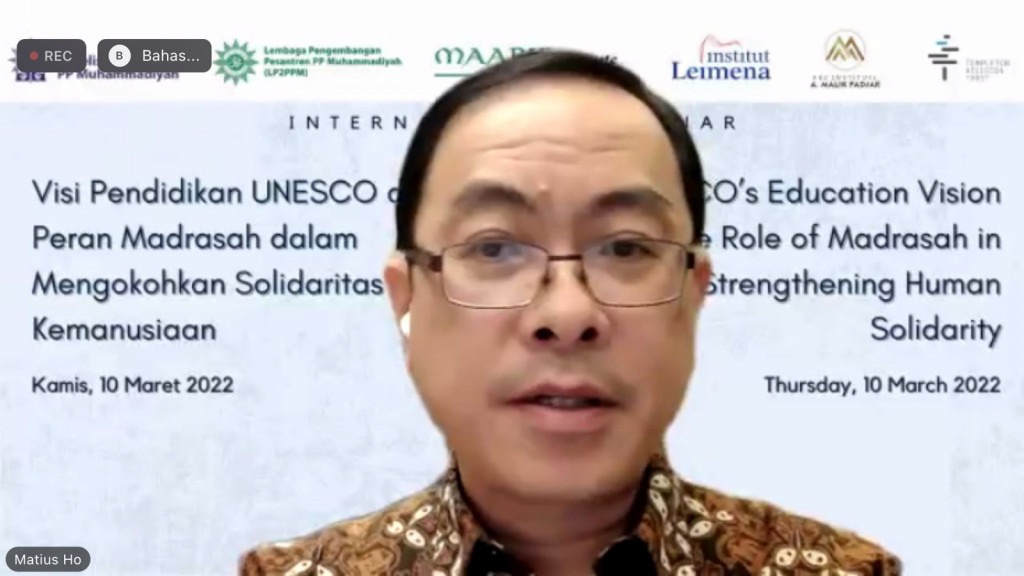 Direktur Eksekutif Leimena Institut Matius Hoo. Medcom.id/Ilham Pratama Putra