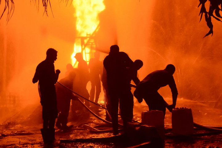Kebakaran Besar Landa Sumur Minyak di Aceh Timur