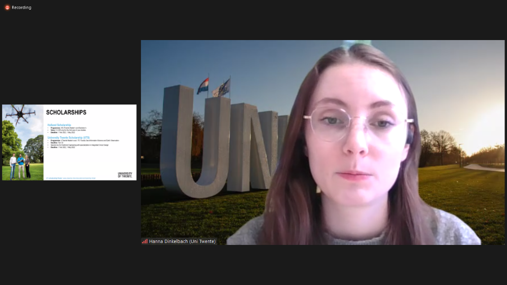 Marketing and Communication Advisor di University of Twente, Hanna Dinkelbach. Foto: Dok. UNAIR