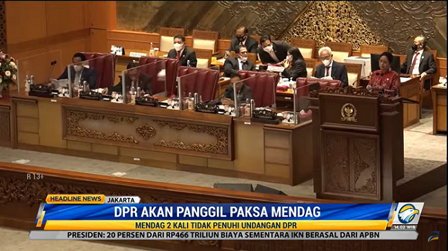 2 Kali Mangkir, DPR Akan Panggil Paksa Mendag