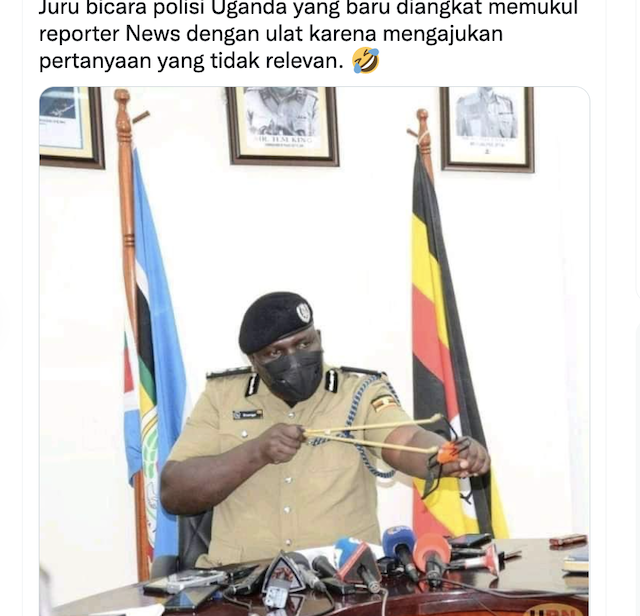 [Cek Fakta] Polisi Uganda Menyerang Wartawan karena Memberikan Pertanyaan yang Tidak Relevan? Begini Faktanya
