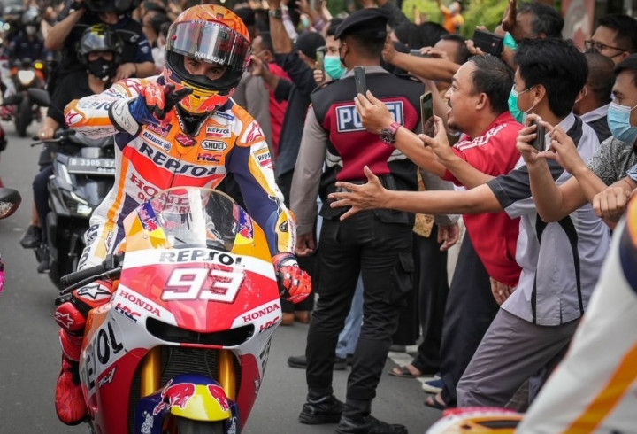 Parade Pembalap MotoGP di Jakarta, Marc Marquez Paling 'Barbar'