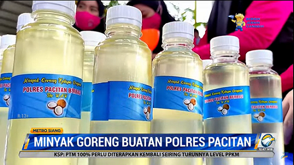 Polres Pacitan Buat Minyak Goreng untuk PKL