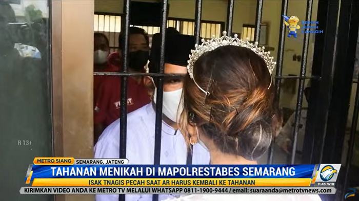 Tahanan Menikah di Mapolrestabes Semarang