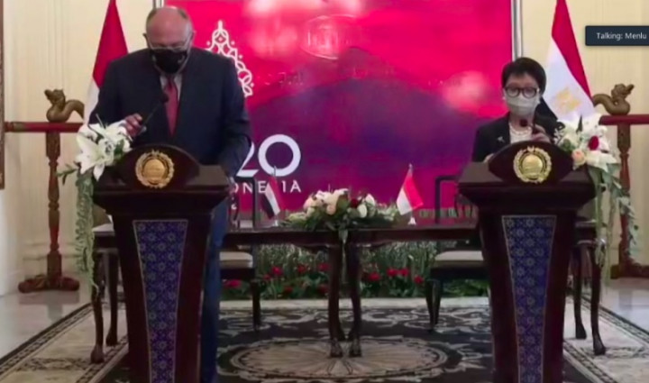 Vaksin Hingga Pendidikan Dibahas dalam Kunjungan Menlu Mesir ke Jakarta