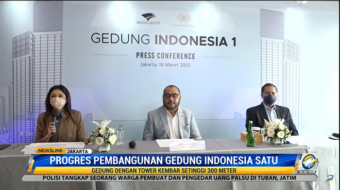 Progres Pembangunan Gedung Indonesia 1 Sudah 60%