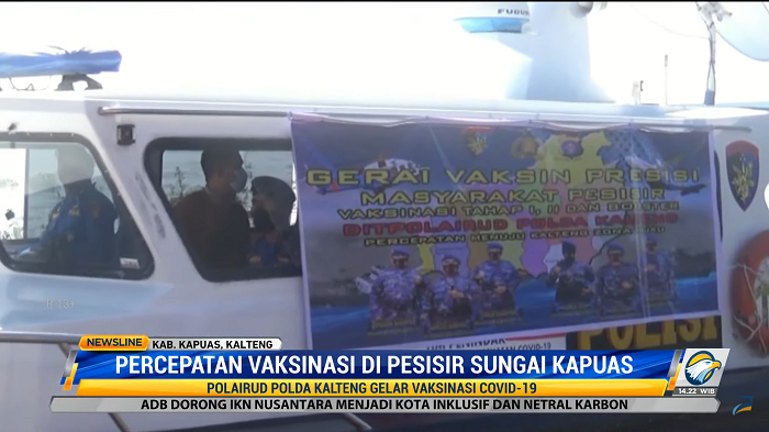 Percepatan Target Capaian Vaksinasi di Pesisir Sungai