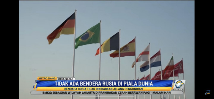 Tidak Ada Bendera Rusia Jelang Pengundian Piala Dunia Qatar 2022