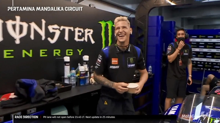 Kocak! Fabio Quartararo Ledek Aksi Pawang Hujan Sirkuit Mandalika