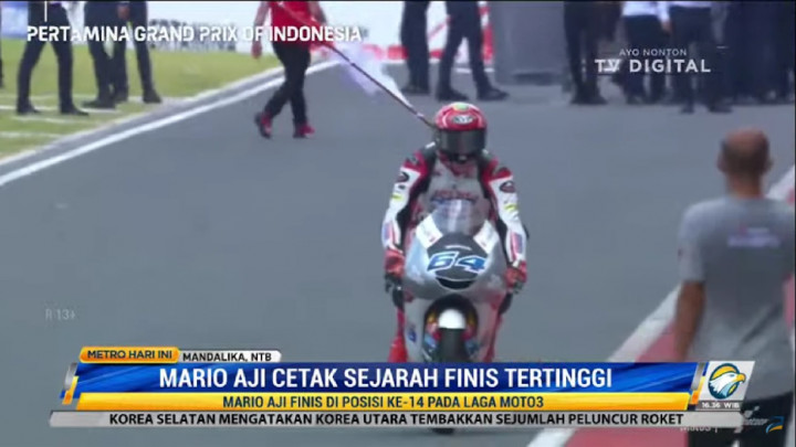 Mario Aji Cetak Sejarah Bagi Indonesia di Sirkuit Mandalika