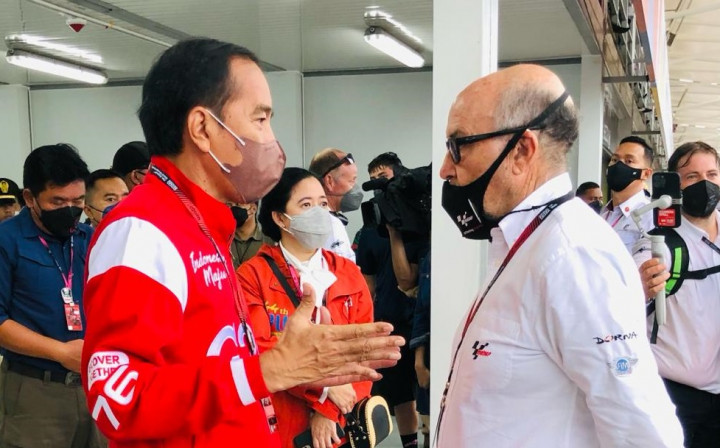 Isi Percakapan Jokowi dengan CEO Dorna ketika Hujan Mengganggu MotoGP Mandalika
