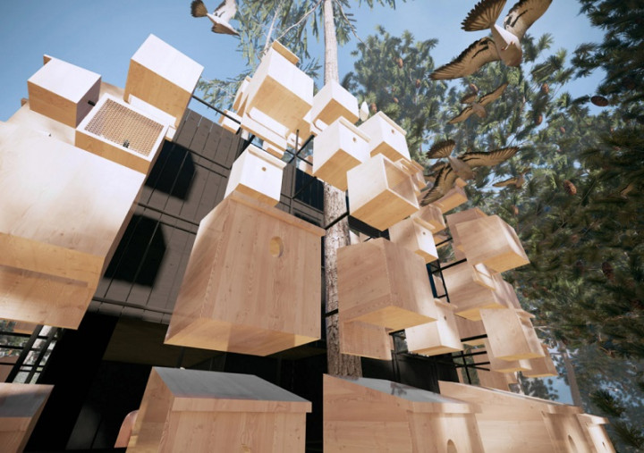 Populer Properti, Kamar Hotel yang Dikelilingi 350 Sangkar Burung