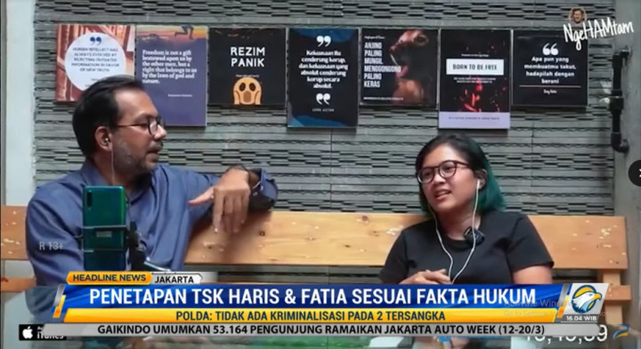 Haris Azhar-Fatia KontraS Jadi Tersangka, Polisi: Sesuai Standar dan Fakta Hukum