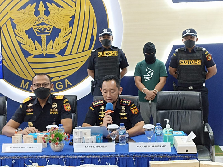 Upaya Penyelundupan Rokok Ilegal Senilai Rp1 Miliar Digagalkan