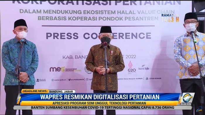 Wapres Resmikan Digitalisasi Pertanian