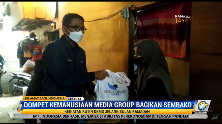 DKMG Bagikan Ratusan Paket Sembako Jelang Ramadhan