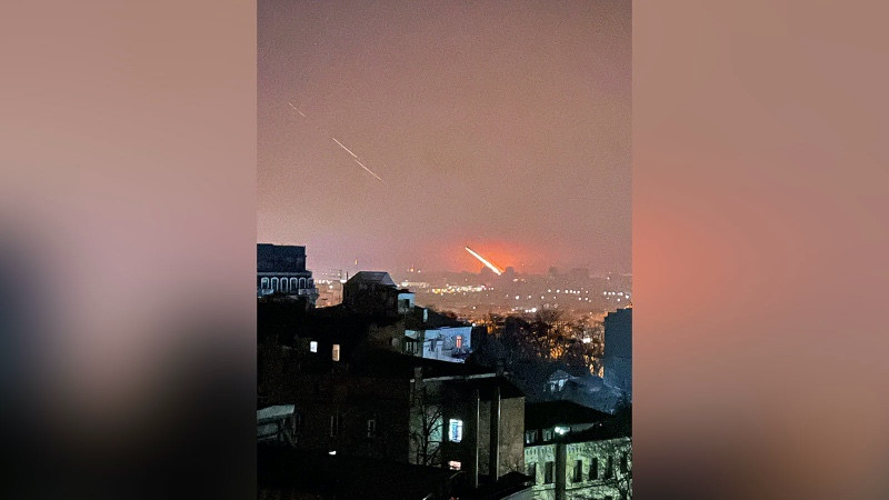 Serangan di Kiev, Ukraina yang sempat memukul mundur pasukan Rusia. Foto: CNN