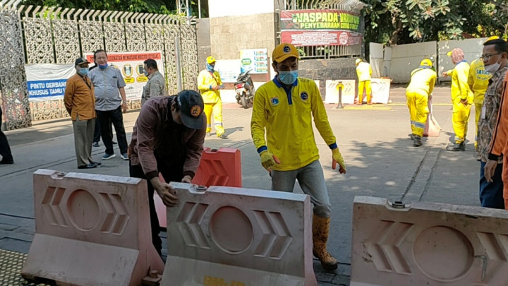 Halau PKL, MCB Dipasang di Kawasan Masjid Istiqlal