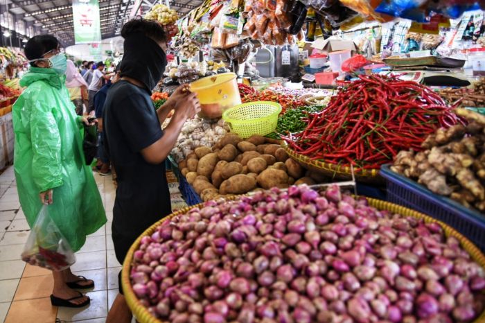 Ilustrasi komoditas pangan di pasar tradisional - - Foto: MI/ Fransisco