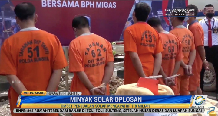 Polisi Gerebek Gudang Pengoplos Solar, Tersangka Terancam Didenda Rp100 Miliar