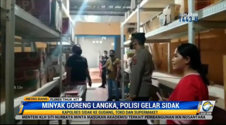 Minyak Goreng Langka, Polres Flores Timur Sidak ke Gudang Penyimpanan