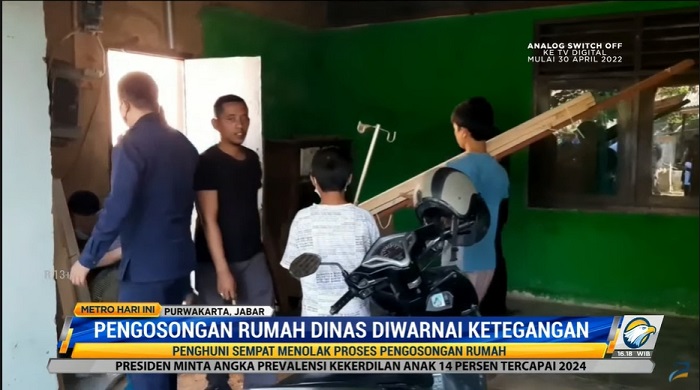 Pengosongan Rumah Dinas Diwarnai Ketegangan