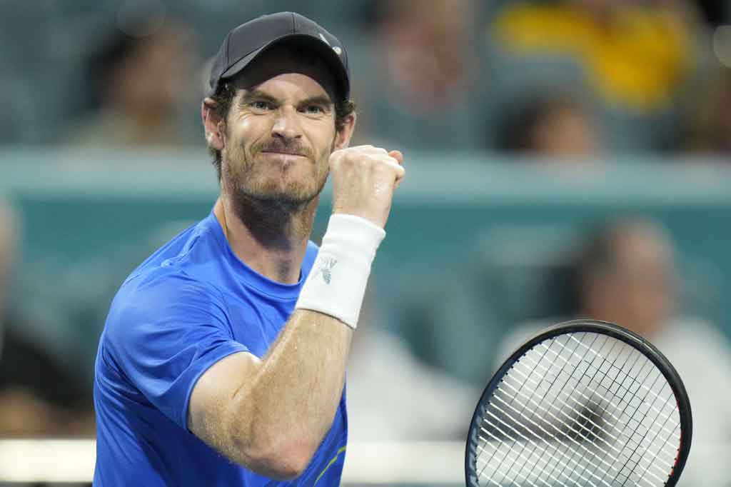 Tenis: Andy Murray Sukses Lewati Babak Pertama Miami Open